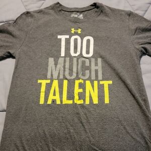 Under Armour Charcoal Tee with Bold Graphic